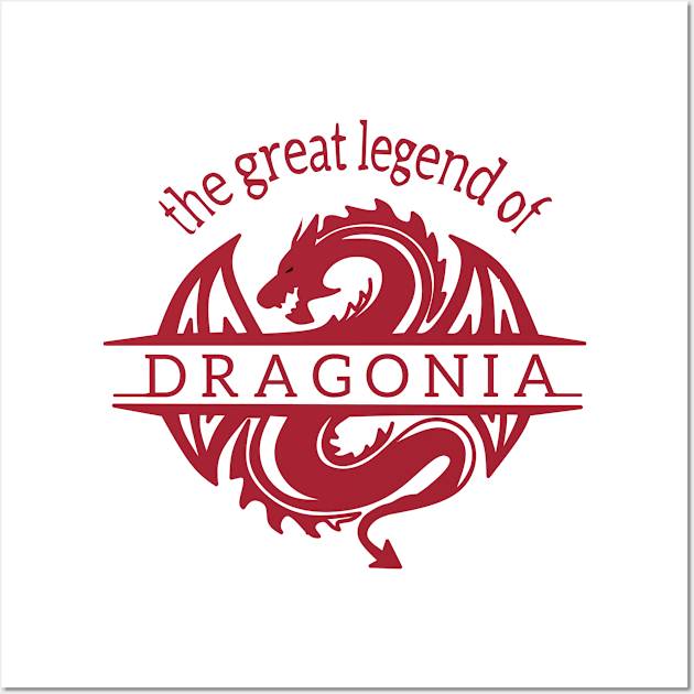 The great legend of dragonia Wall Art by Aisa.store